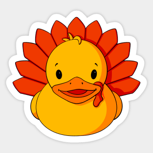 Turkey Rubber Duck Sticker